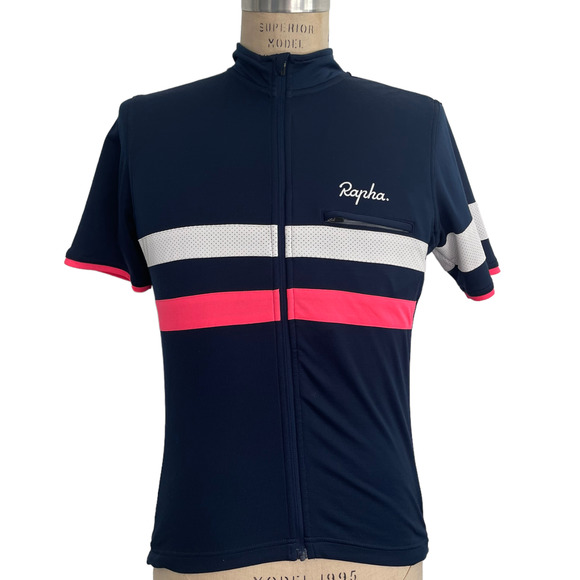 Rapha Other - Rapha Brevet Jersey Size Large Mens Blue Pink Short Sleeves Damaged
